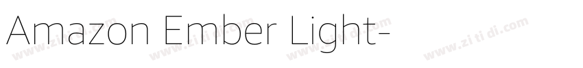 Amazon Ember Light字体转换